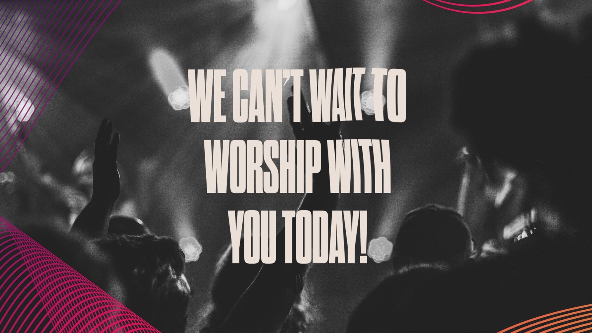 Social Graphics: We Can't Wait To Worship - Church Visuals