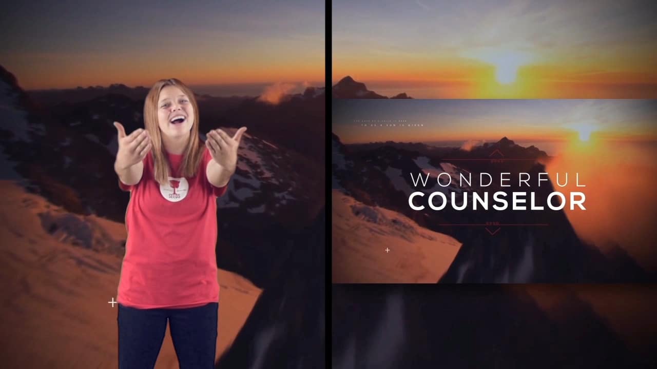 A Child is Born Hand Motions Church Visuals