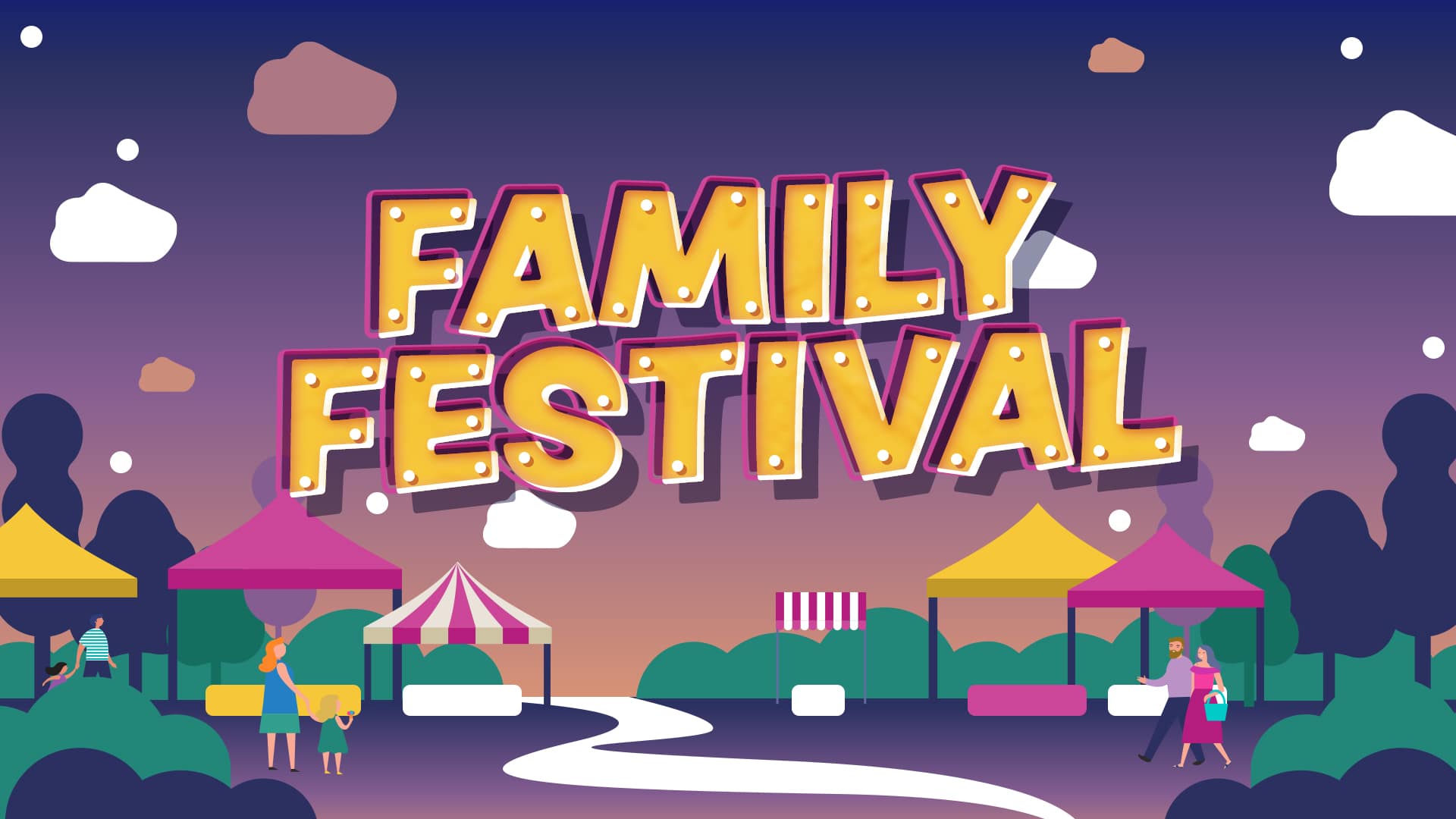 Social Media Family Festival Church Visuals