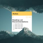 Reading List Recommendations