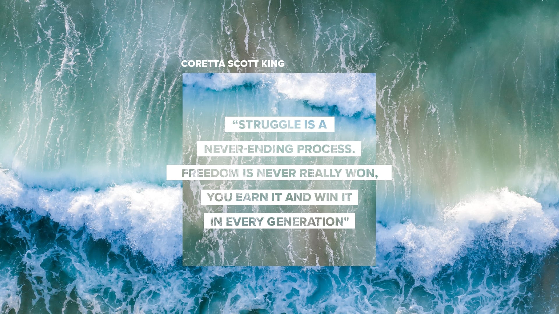 Social Graphics: Coretta Scott King Quote - Church Visuals