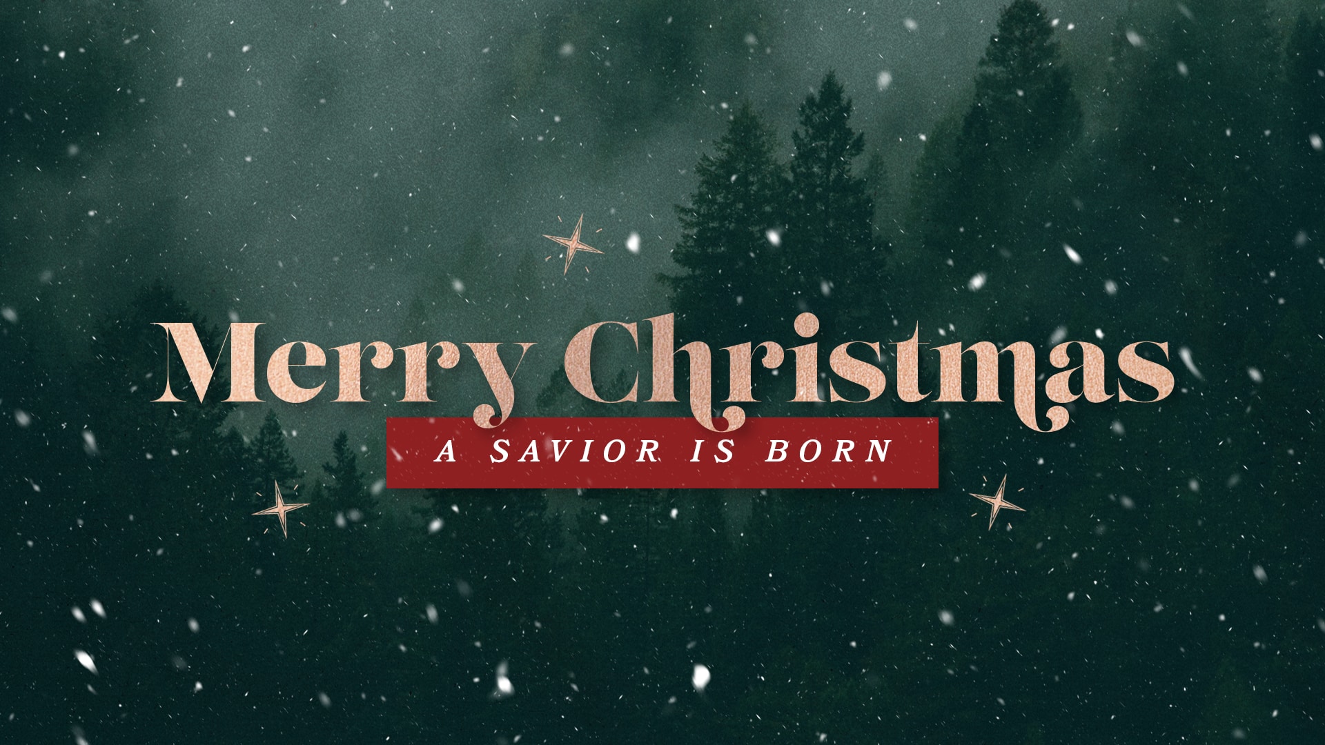 Graphics Merry Christmas A Savior is Born Church Visuals