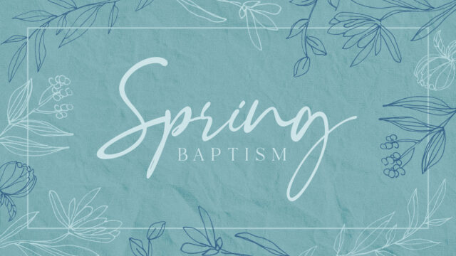 Spring Baptism