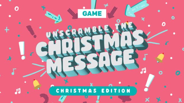 Unscramble the Christmas Message Game