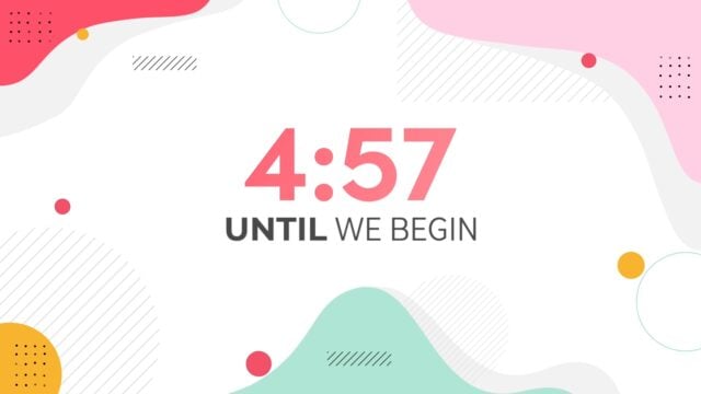 Minimal White and Pink Countdown