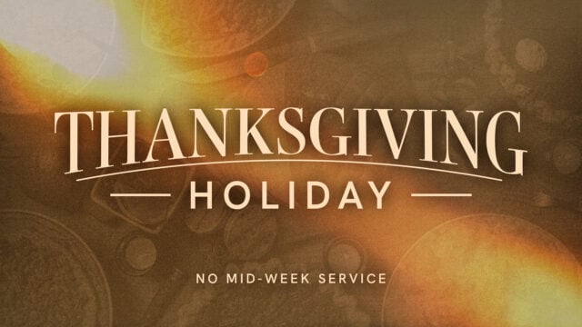 Thanksgiving Holiday: No Mid-Week Service