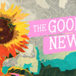 Theme pack “The Good News” featuring scrapbook-style summer graphics and motion backgrounds with bright, collage-style visuals.