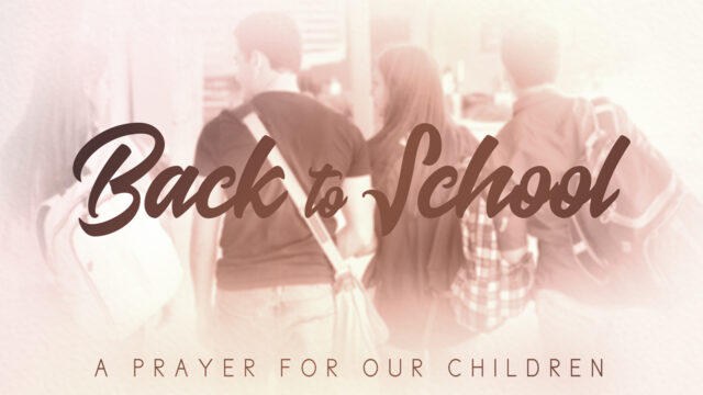 Dear God: A Prayer for the School Year