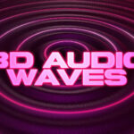 3D Audio Waves theme pack with 9 looping video clips in standard and story sizes for church media.