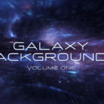 Galaxy Background Volume One with 18 looping motion clips of stars, nebulae, and cosmic designs for worship visuals.