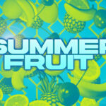 Theme pack “Summer Fruit Backgrounds” featuring vibrant, colorful motion graphics with fruit-inspired designs for summer worship.