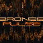 Theme pack “Bronze Pulse” featuring glowing bronze tones and rhythmic motion backgrounds for modern worship environments.