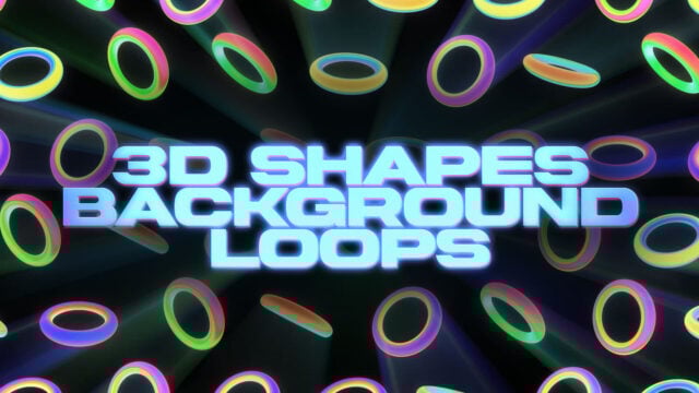 3D Shapes Background Loops
