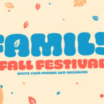 Family Fall Festival church announcement graphics for autumn events.