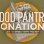 Food Pantry Donations church graphics encouraging members to give.