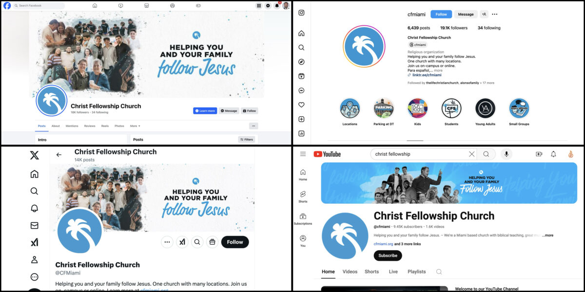 10 Churches Nailing Their Social Media Headers - Church Visuals