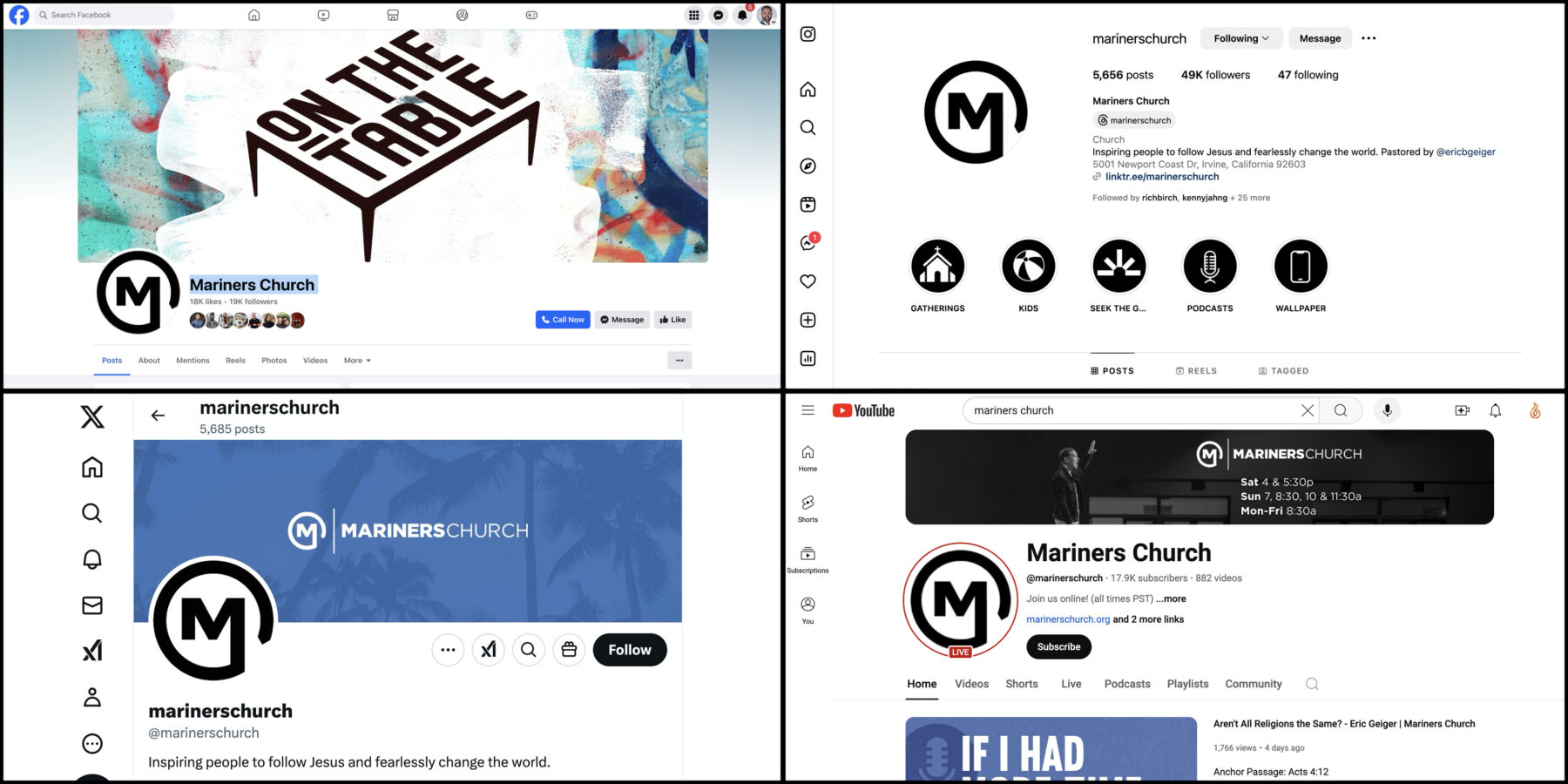 10 Churches Nailing Their Social Media Headers - Church Visuals