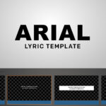 Arial Lyric Template ProPresenter template with clean black text boxes on white background for church worship song lyrics and hymns