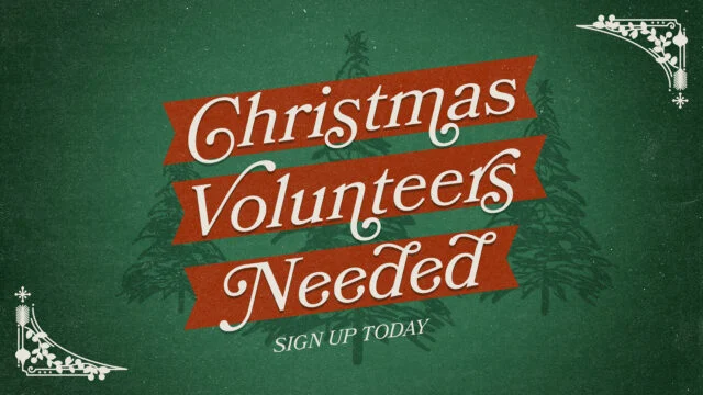 Christmas Volunteers Needed