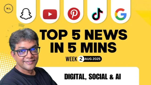 TikTok, NotebookLM AI, YouTube, Pinterest, Snapchat // Week 2, Aug 2025