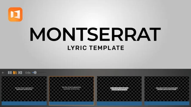Montserrat Lyric Template