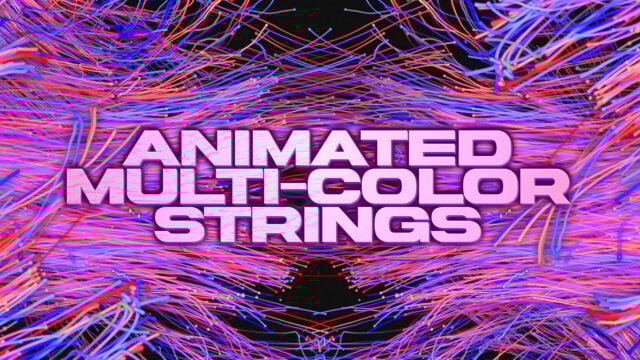 Animated Multi-Color Strings