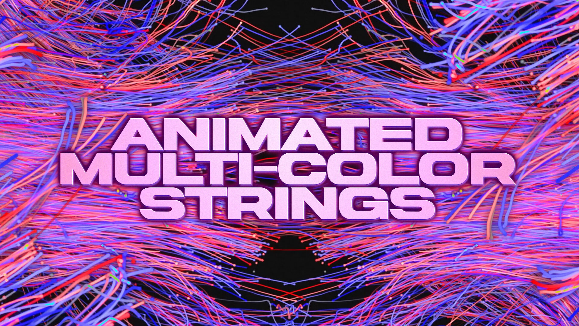 Motion Graphics: Animated Multi-Colored Strings Theme Pack | Dynamic ...
