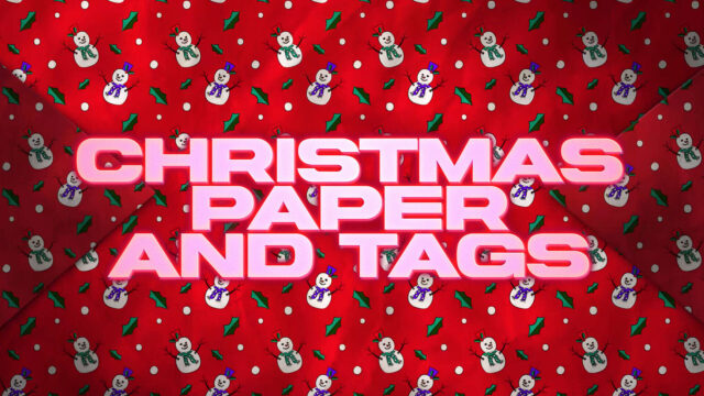 Christmas Paper and Tags