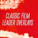 Collection of vintage film leader overlay video files showing countdown numbers and scratched film effects in classic cinema style with authentic retro projection aesthetic for video editing