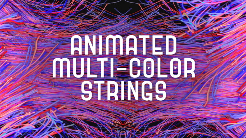 String Group Animation Motion Graphics: Animated Multi-Colored Strings Theme Pack | Dynamic ...