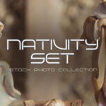 Nativity Set Stock Photos of Mary, Joseph & Baby Jesus
