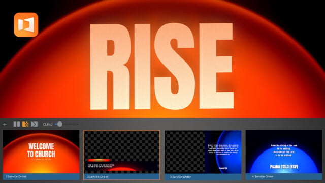 Motion Graphics: Rise Theme Pack - Sunrise Church Graphics Collection