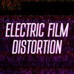 A high-energy digital glitch transition featuring vibrant neon orange, green, and cyan distortions with heavy grain and pixelated textures.