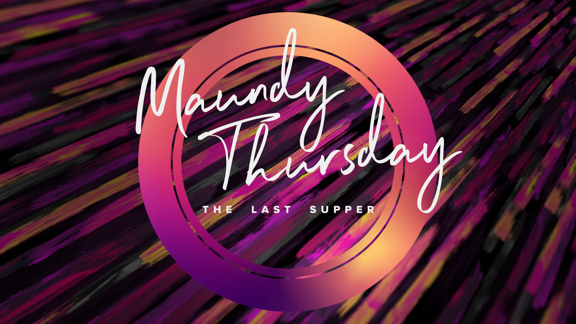 Motion Graphics: Maundy Thursday Color Brush Theme Pack — Last Supper Media