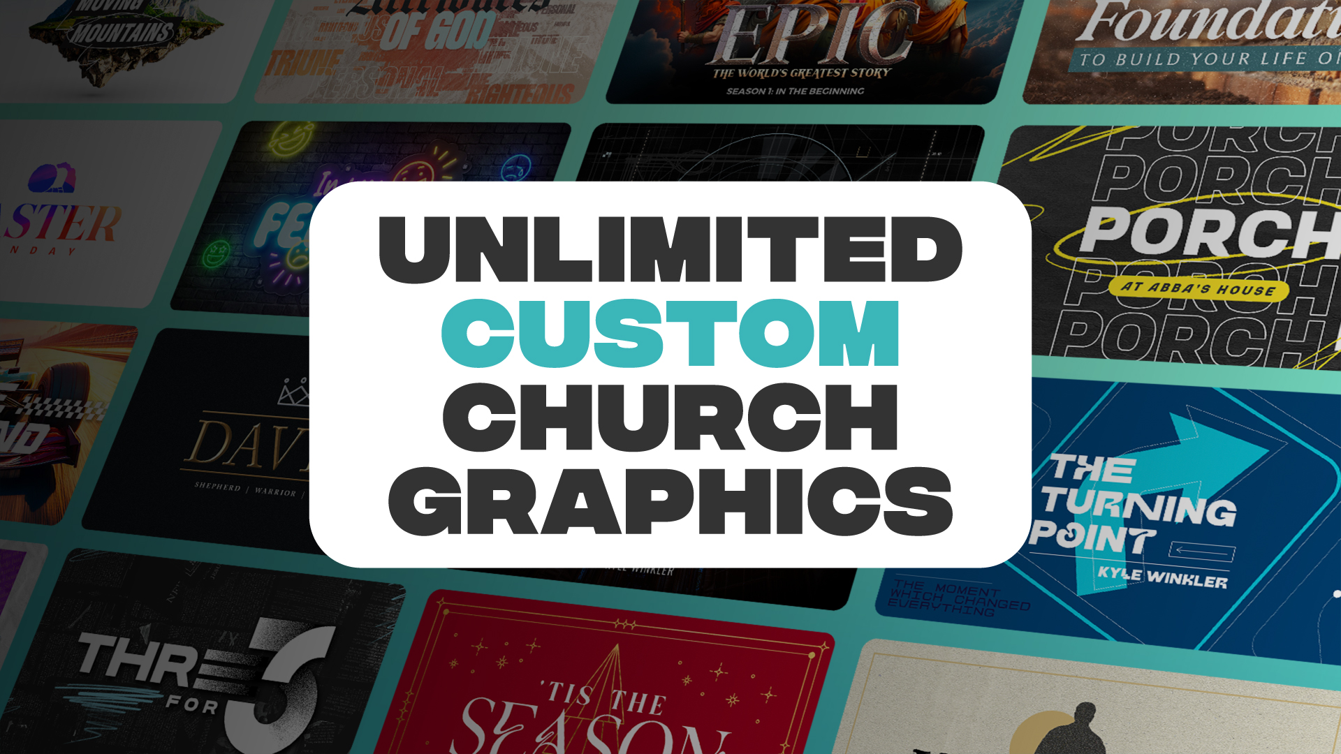 Unlimited Custom Church Graphics & Video - We Design. You Disciple ...
