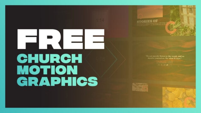 Over $1000 in Free Church Visuals and Creative Ministry Training